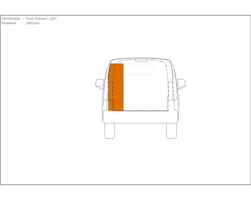 Ford Transit Connect L2 - Houten inrichting en betimmering stelling links T3 - Afbeelding 2