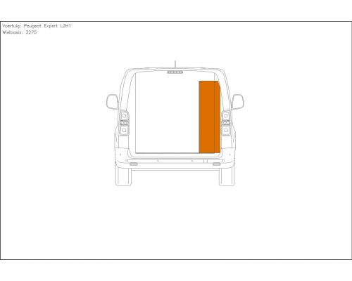 Fiat Scudo L2 - Houten inrichting en betimmering stelling rechts T1 - Afbeelding 2