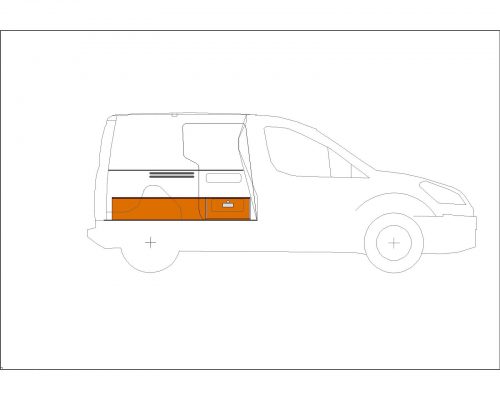 Peugeot Partner L1 - Houten inrichting en betimmering bodemladesysteem