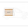 Citroën berlingo L1 - Houten inrichting en betimmering stelling links T1
