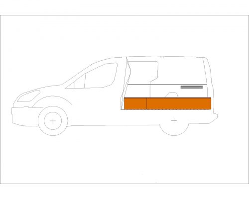 Opel Combo L2 - Houten inrichting en betimmering bodemladesysteem - Afbeelding 3