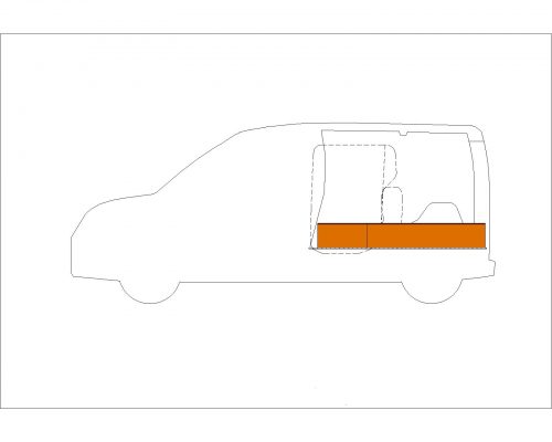 Dacia Dokker - Houten inrichting en betimmering bodemladesysteem - Afbeelding 2