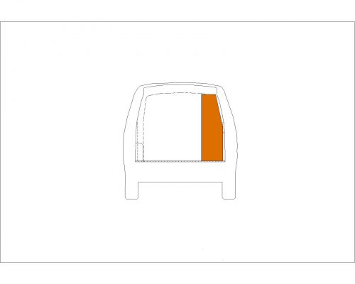 Renault Express - Houten inrichting en betimmering stelling rechts T1 - Afbeelding 2
