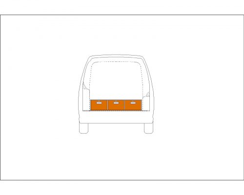 Volkswagen Caddy L1 - Houten inrichting en betimmering bodemladesysteem - Afbeelding 3