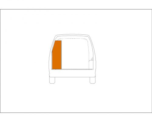 Volkswagen Caddy L1 - Houten inrichting en betimmering stelling links T3 - Afbeelding 2