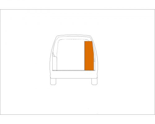 Volkswagen Caddy L2 - Houten inrichting en betimmering stelling rechts T2 - Afbeelding 2